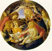 BOTTICELLI, Sandro Madonna of the Magnificat  fg oil